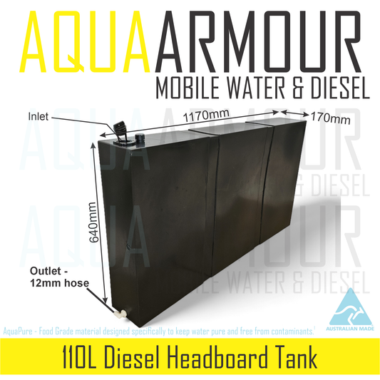 110L Diesel Headboard Tank (117x64x17).
