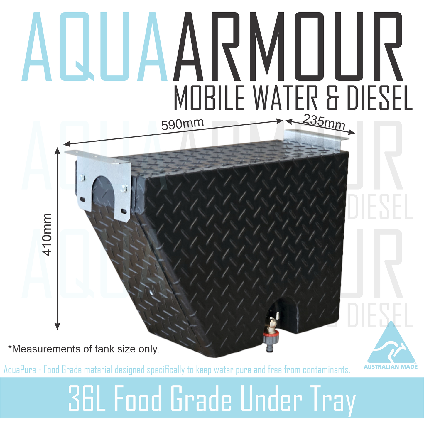 30L Under Tray Hand Wash (Passenger and Drivers Side).