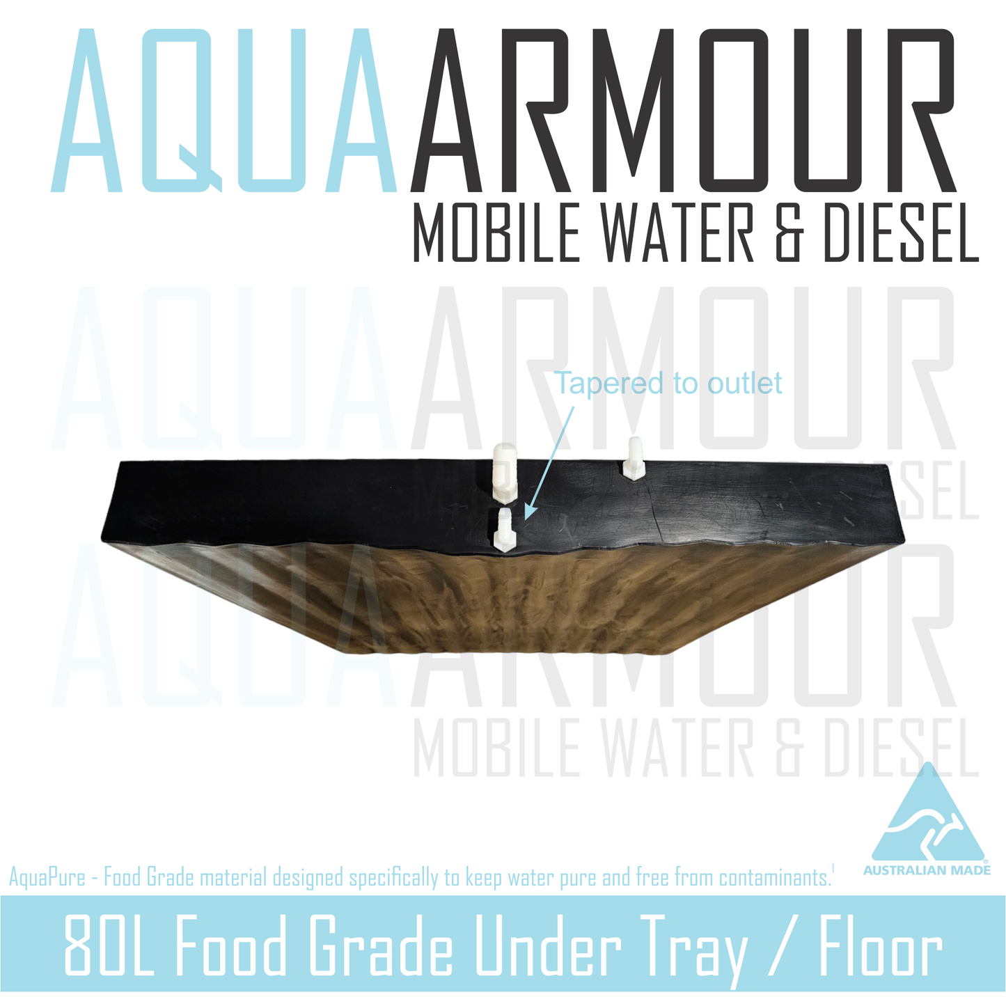 80L Slimline Under Floor / Ute Tray / Trailer / Caravan(112x90x12).