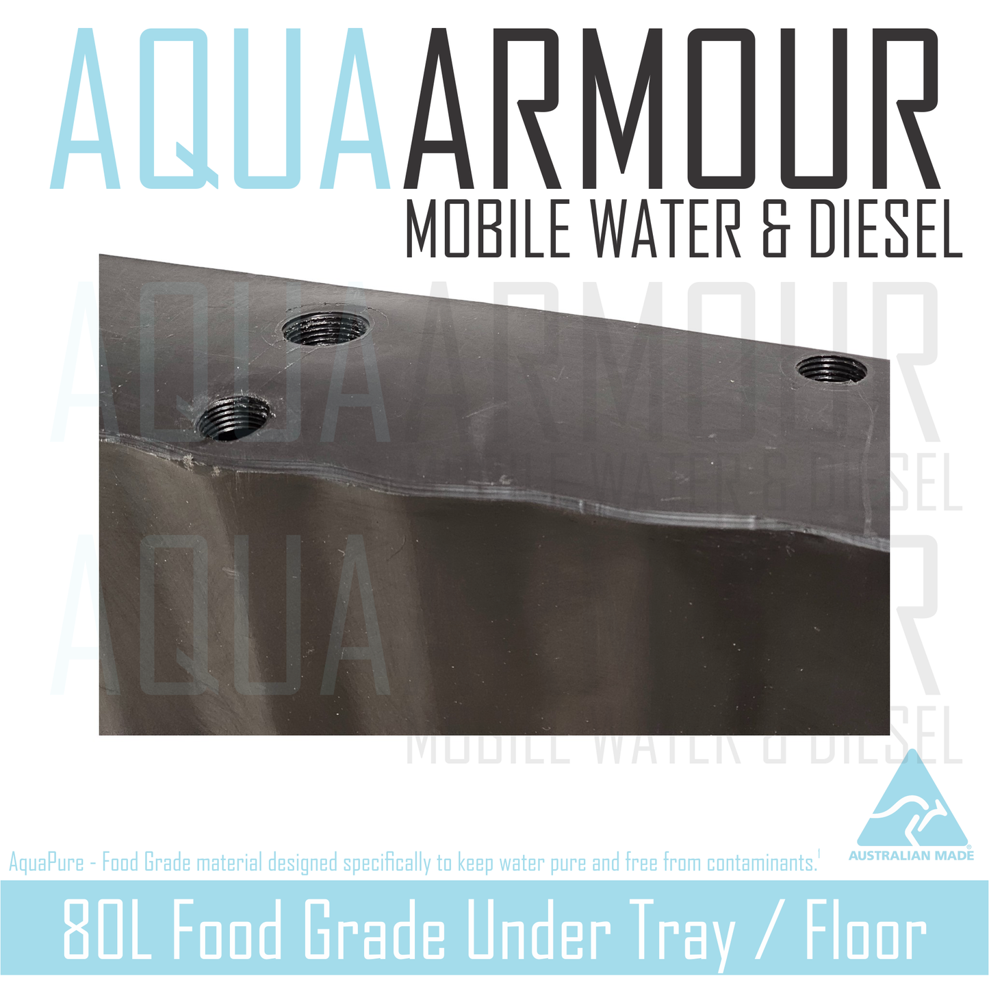 80L Slimline Under Floor / Ute Tray / Trailer / Caravan(112x90x12).
