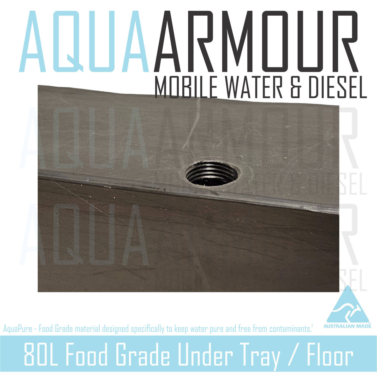 80L Slimline Under Floor / Ute Tray / Trailer / Caravan(112x90x12).