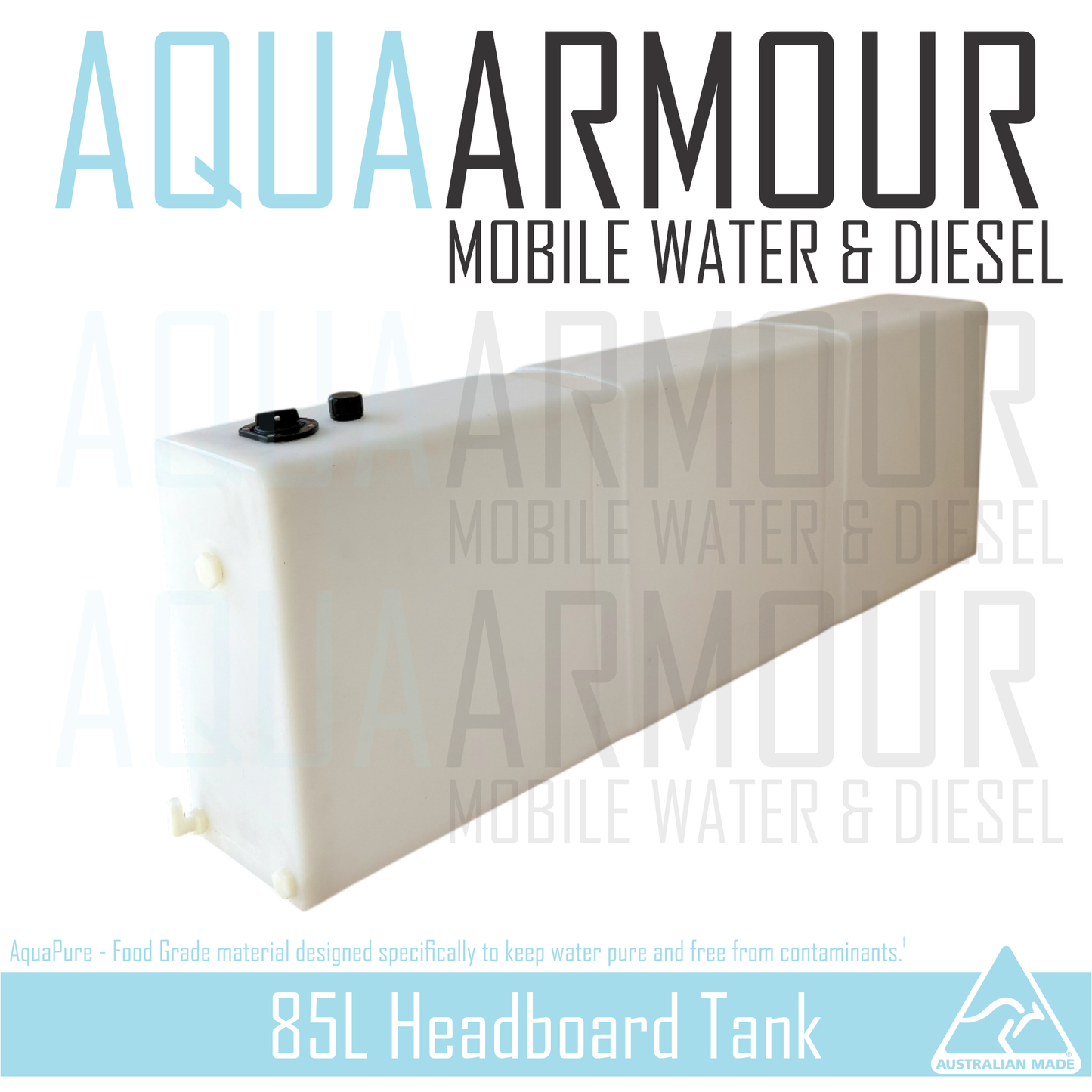 85L Semi-Transparent Headboard Fresh Water Tank (120x40x20)