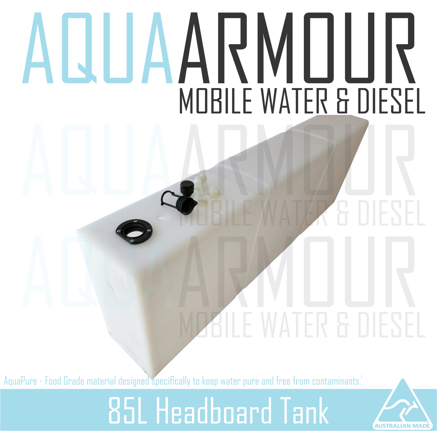 85L Semi-Transparent Headboard Fresh Water Tank (120x40x20)