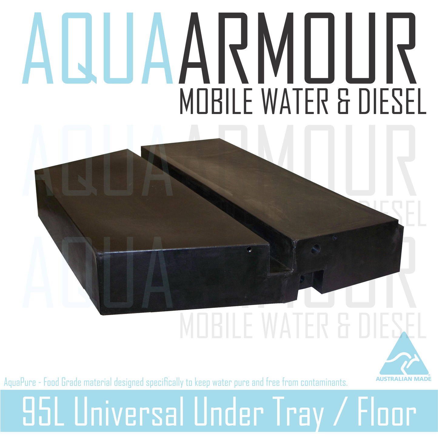 95L Slimline Under Floor / Ute Tray / Trailer / Caravan(98x79x16).