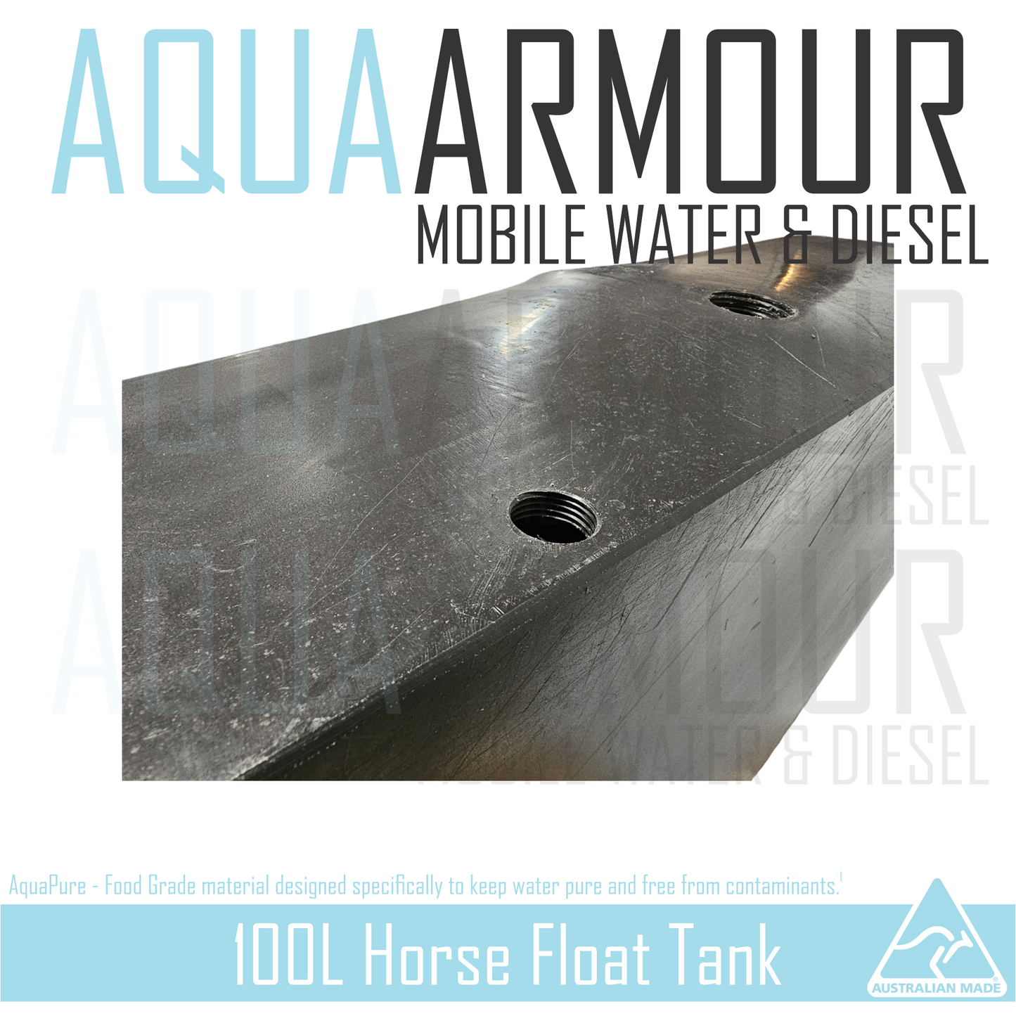 100L Horse Float Water Tank (120x70x18).