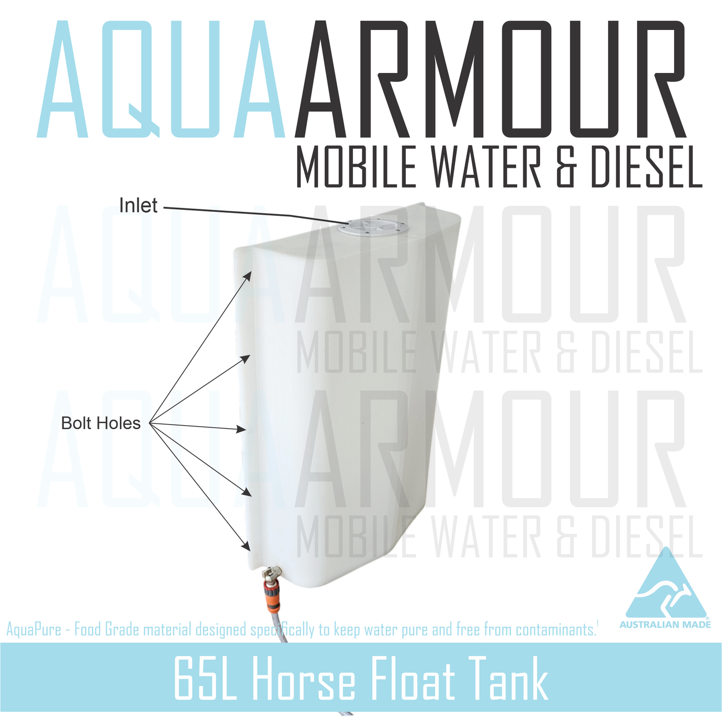 65L Horse Float Water Tank (81x61x20)