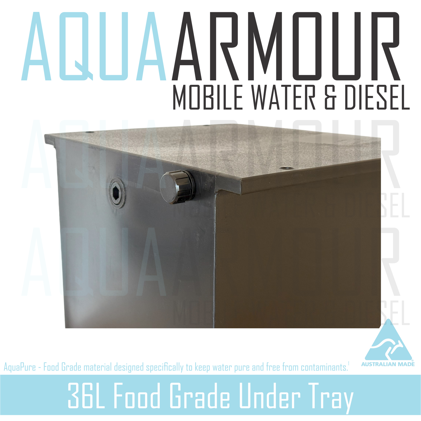 36L Under Tray Hand Wash Water Tank with Soap Bottle