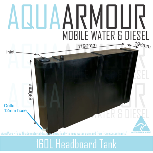 160L Extra Large Headboard Fresh Water Tank