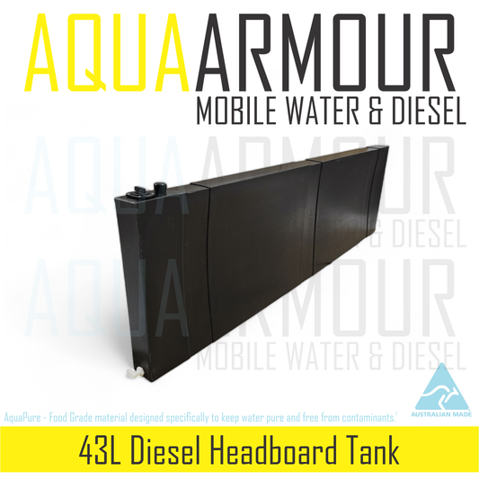 43L Diesel Headboard Tank for Ute Tray, Canopy & Truck