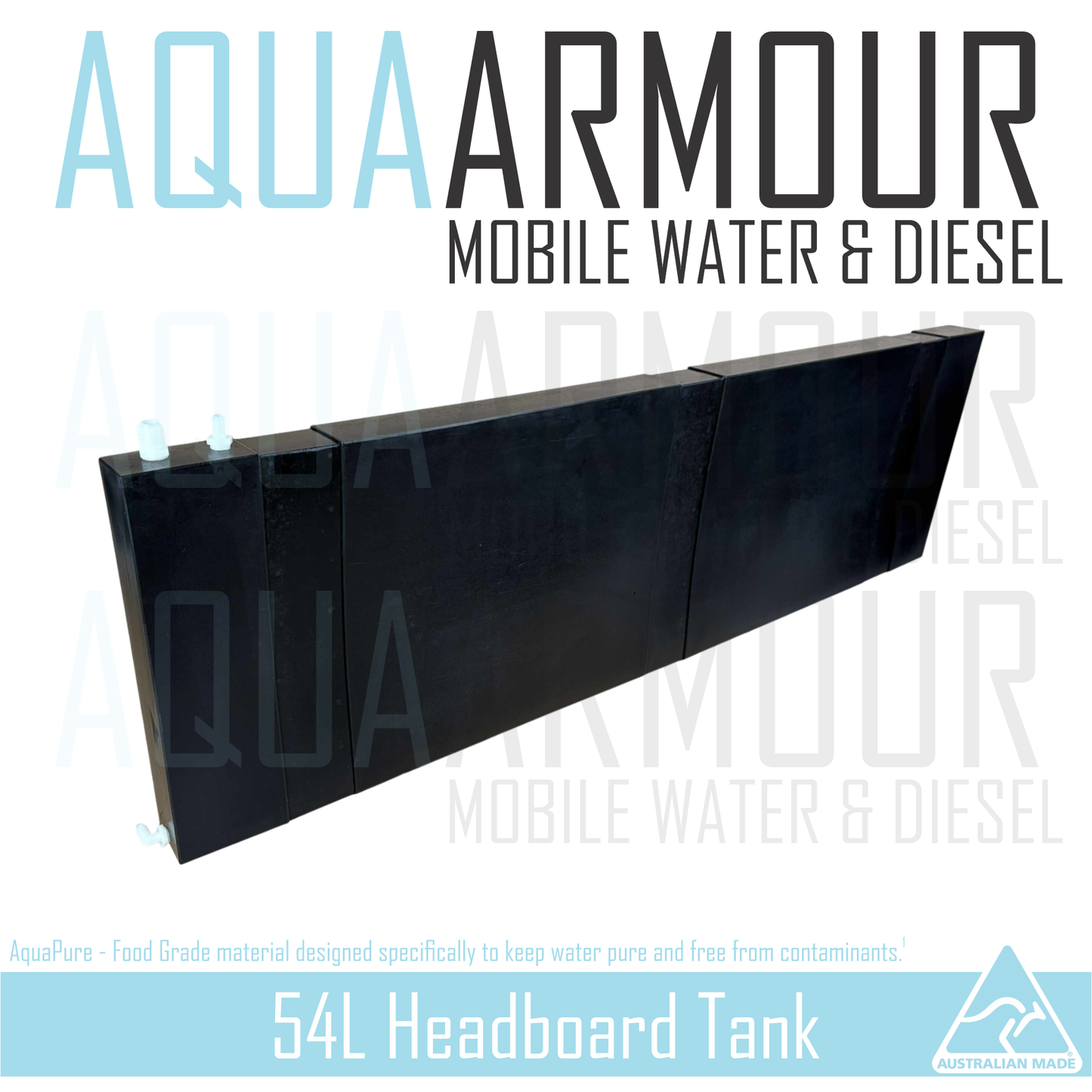 54L Slimline Headboard Fresh Water Tank (172x50x8).