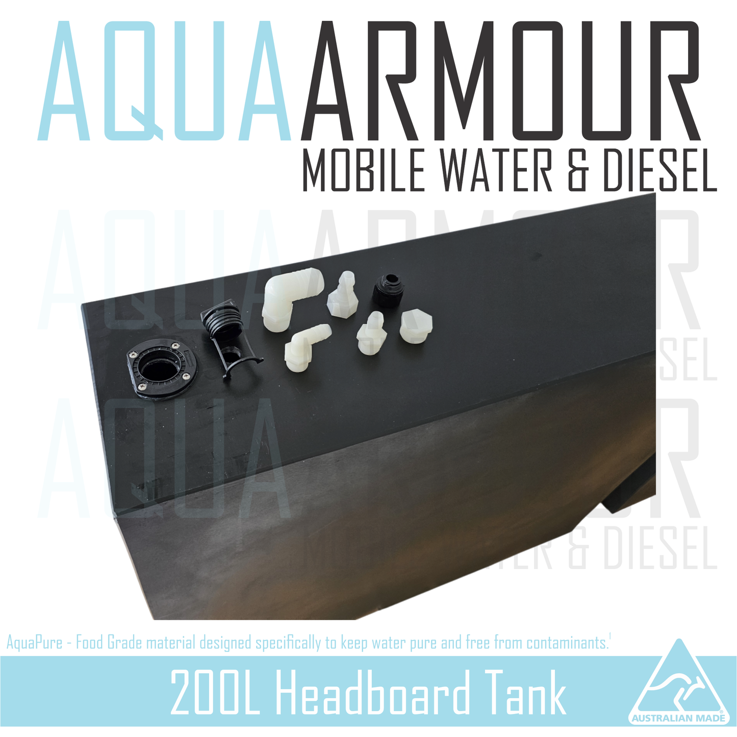 200L Headboard Fresh Water Tank (144x69x24)