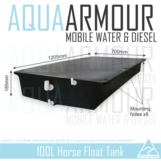 100L Horse Float Water Tank (120x70x18).