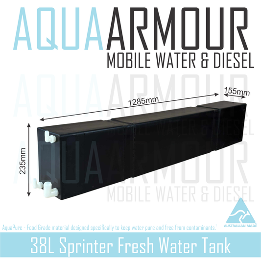 38L Mercedes Sprinter Fresh Water Tank - Dual Door Vehicles - Ex-Ambulance