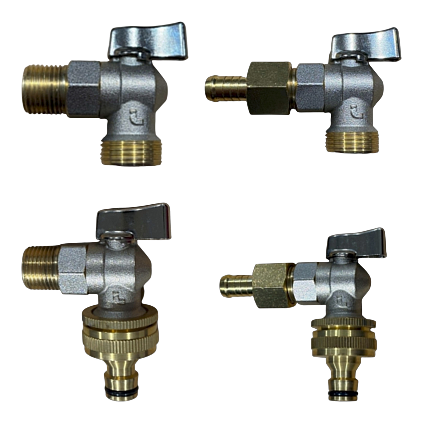 Brass Quarter Turn Chrome Tap for Water Tanks