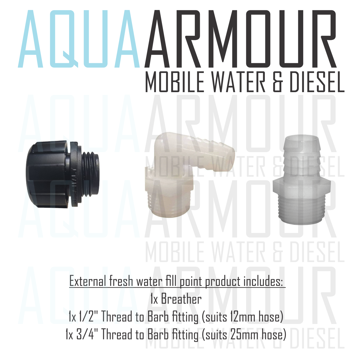 45L Slimline Headboard Fresh Water Tank (91x56x11).